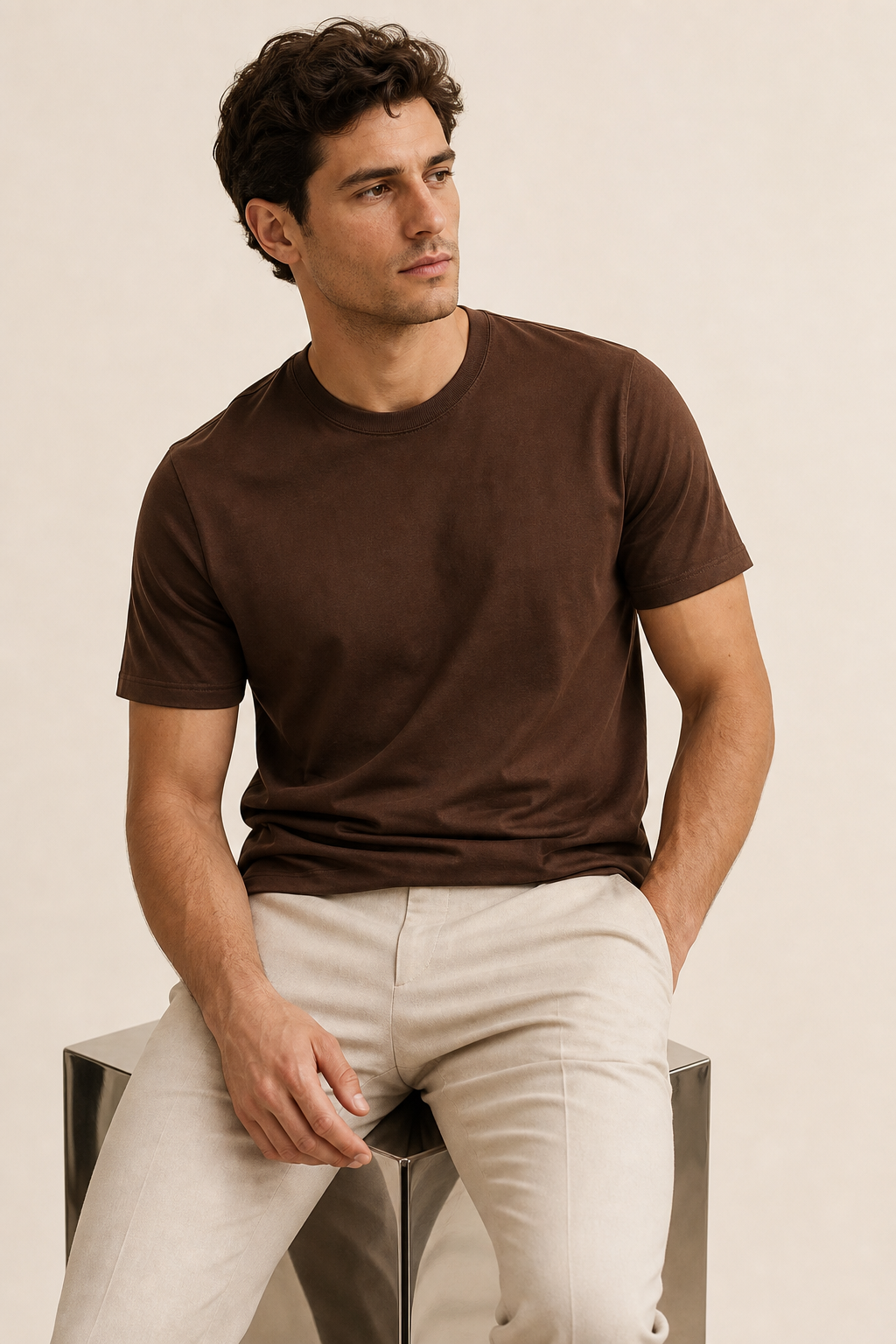 VELLINI Tee Brown