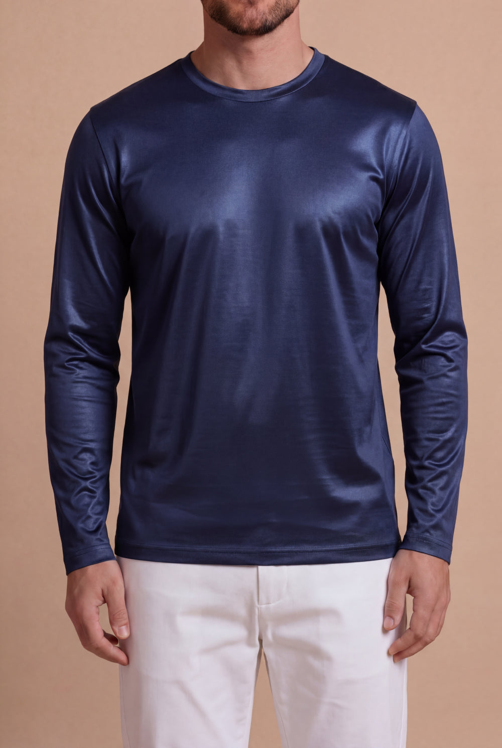 Imperiale Long-Sleeve T-Shirt Navy Blue