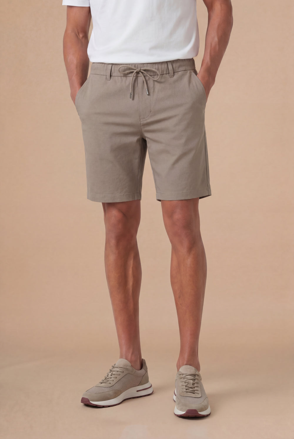 Luca Drawstring Short Beige