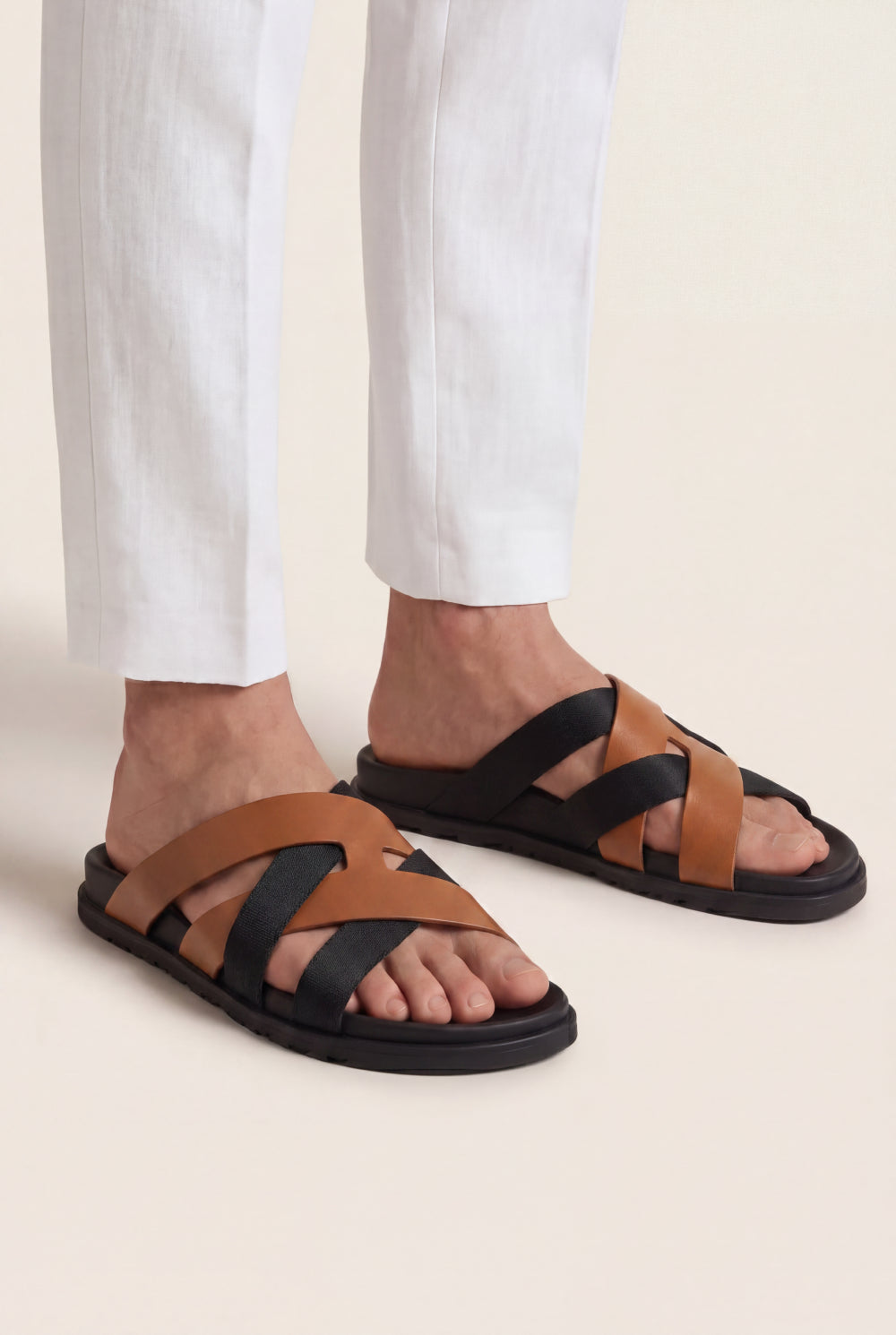 Portofino Sandal Brown / Black