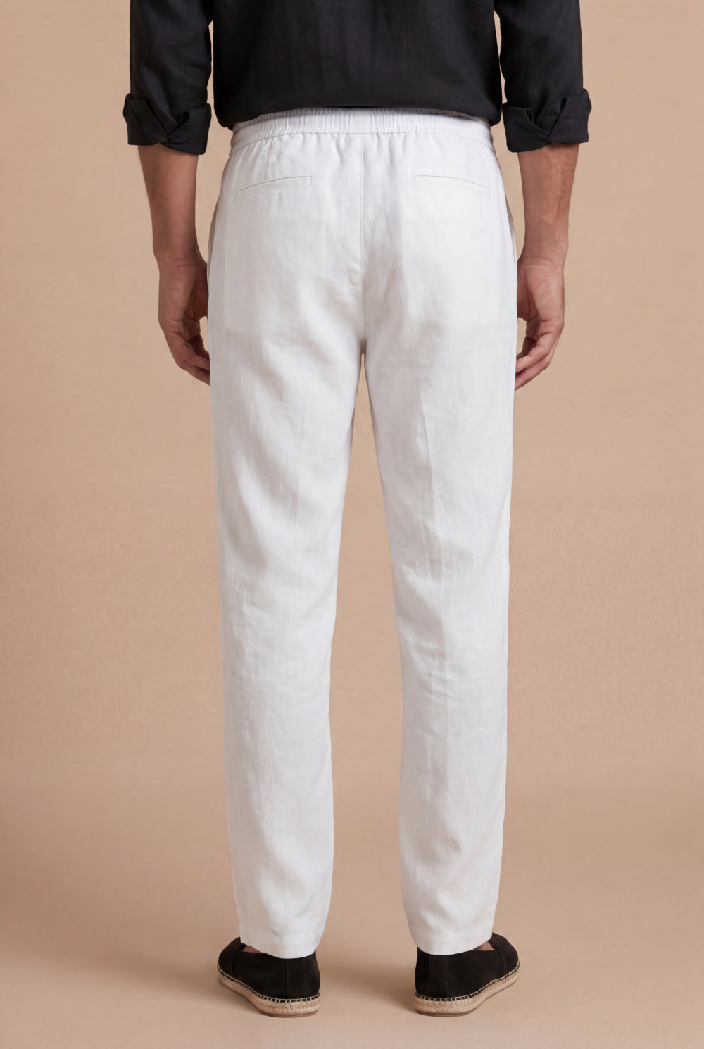 The Portofino Linen Trouser White