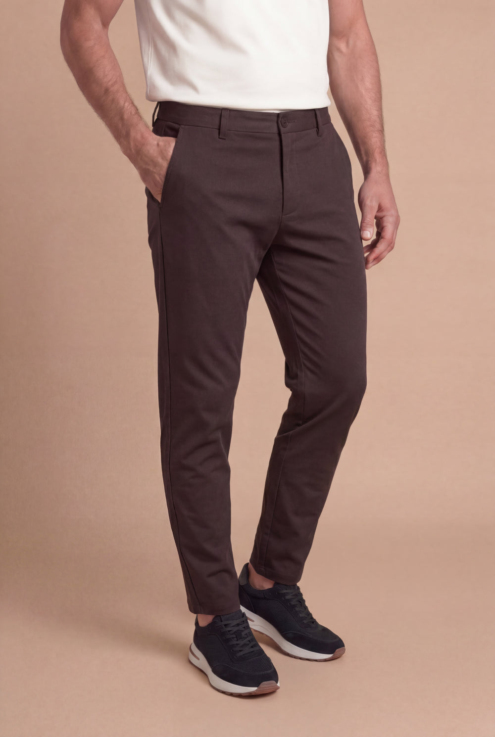 The Portofino Cotton Chino Espresso Brown