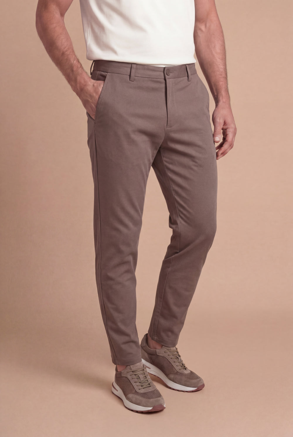 The Portofino Cotton Chino Mocha Brown