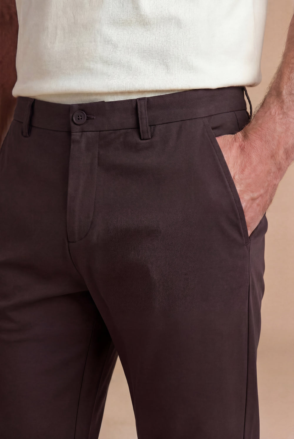 The Portofino Cotton Chino Espresso Brown