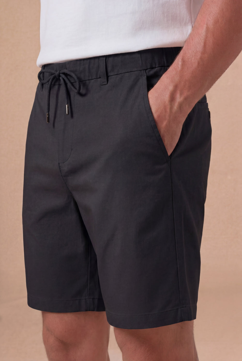 Luca Drawstring Short Black