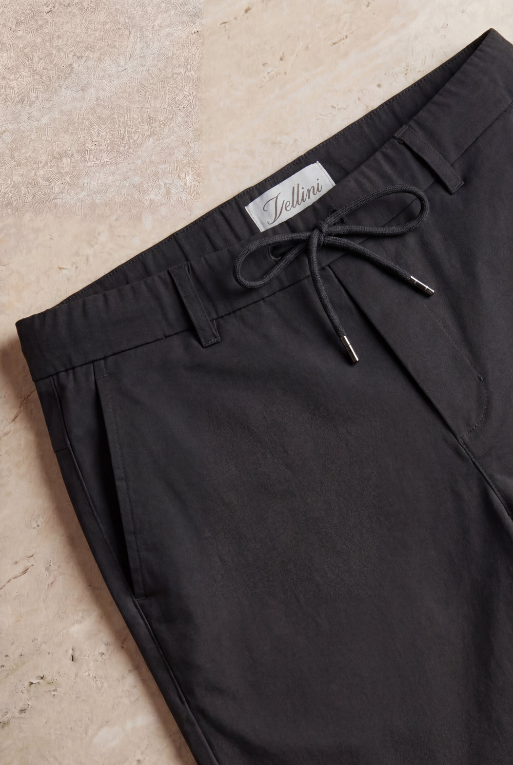 Luca Drawstring Short Black