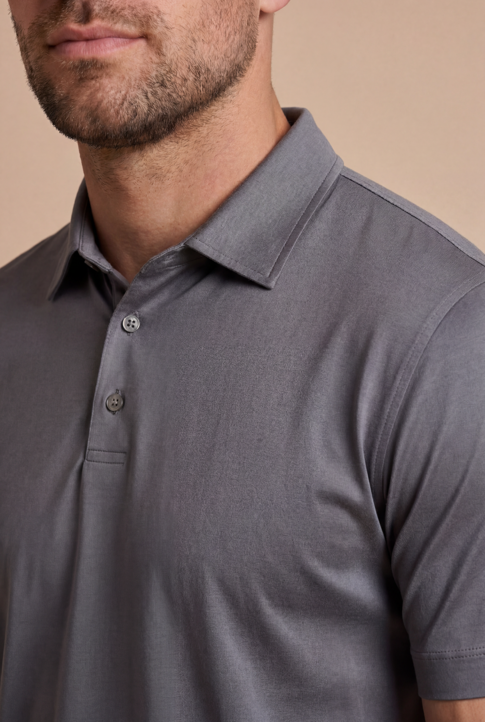 Lorenzo Polo Charcoal Grey