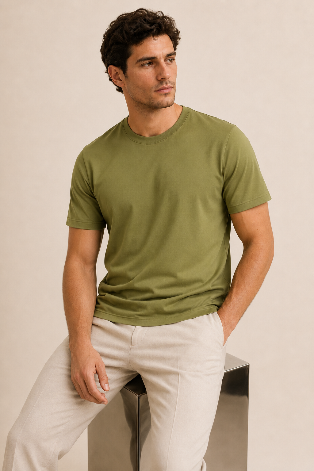 VELLINI Tee Olive