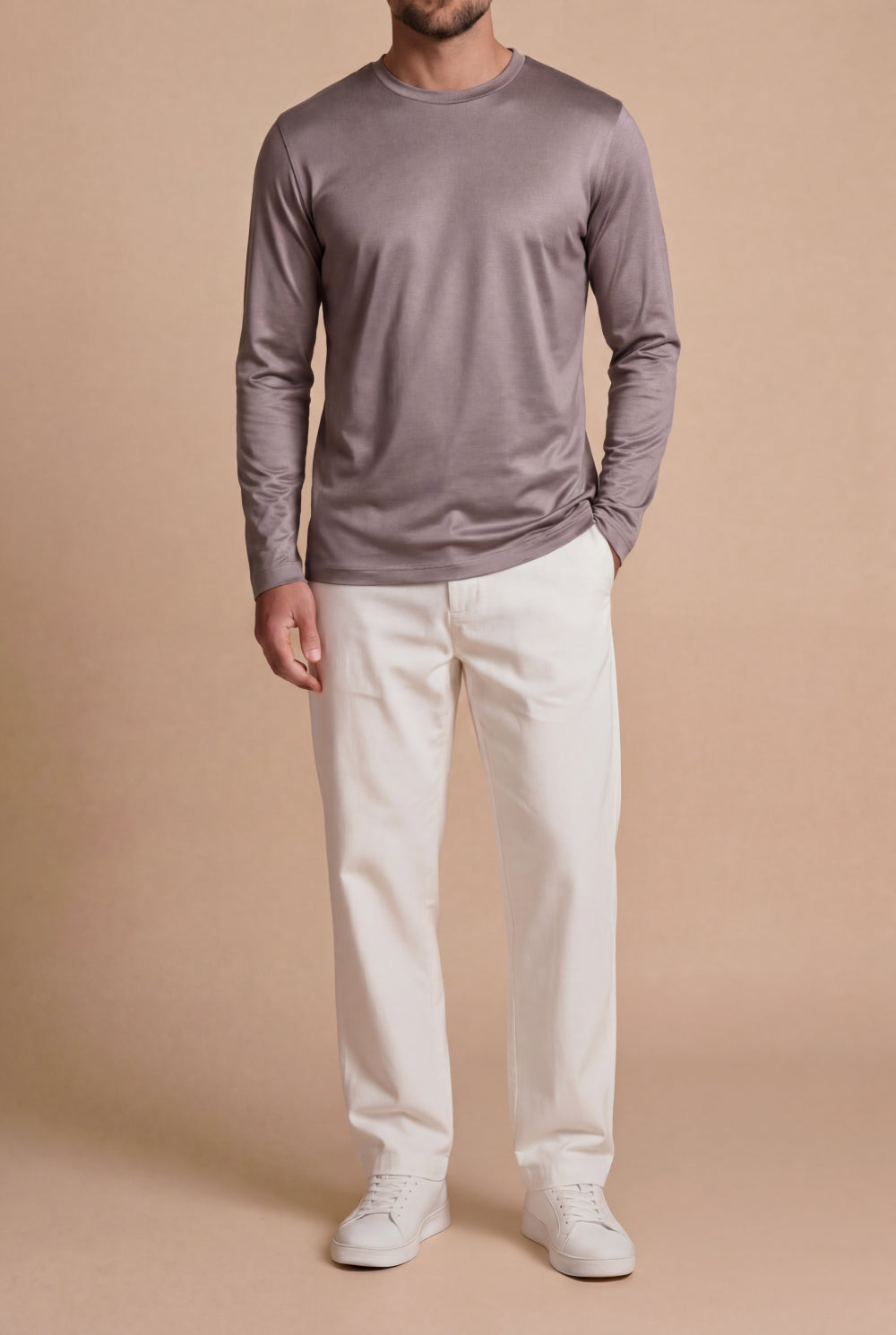 Imperiale Long-Sleeve T-Shirt Light Brown