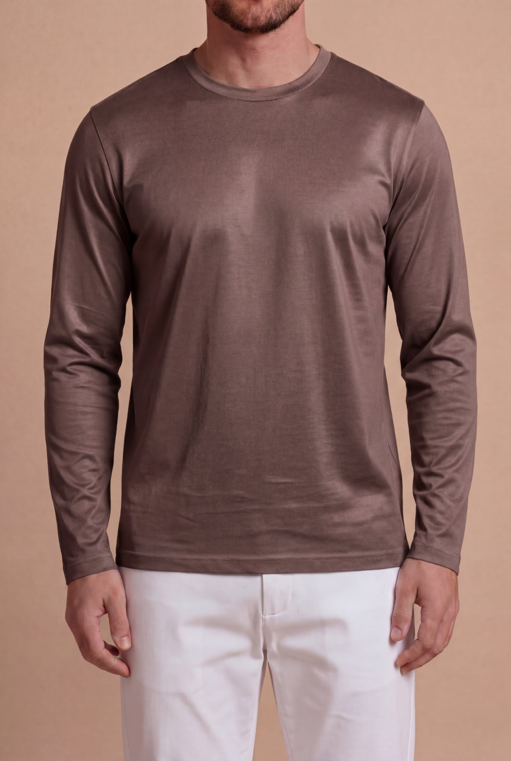 Imperiale Long-Sleeve T-Shirt Mocha Brown