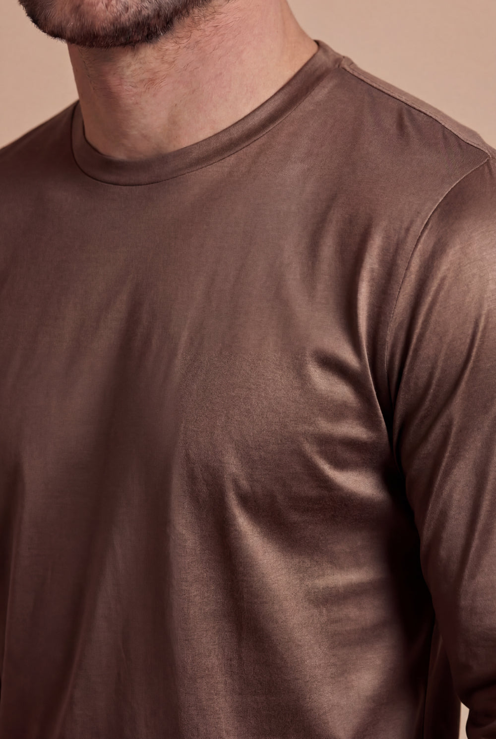 Imperiale Long-Sleeve T-Shirt Mocha Brown