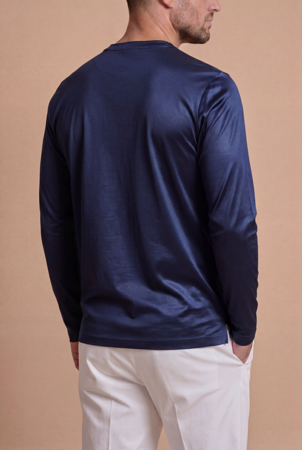 Imperiale Long-Sleeve T-Shirt Navy Blue