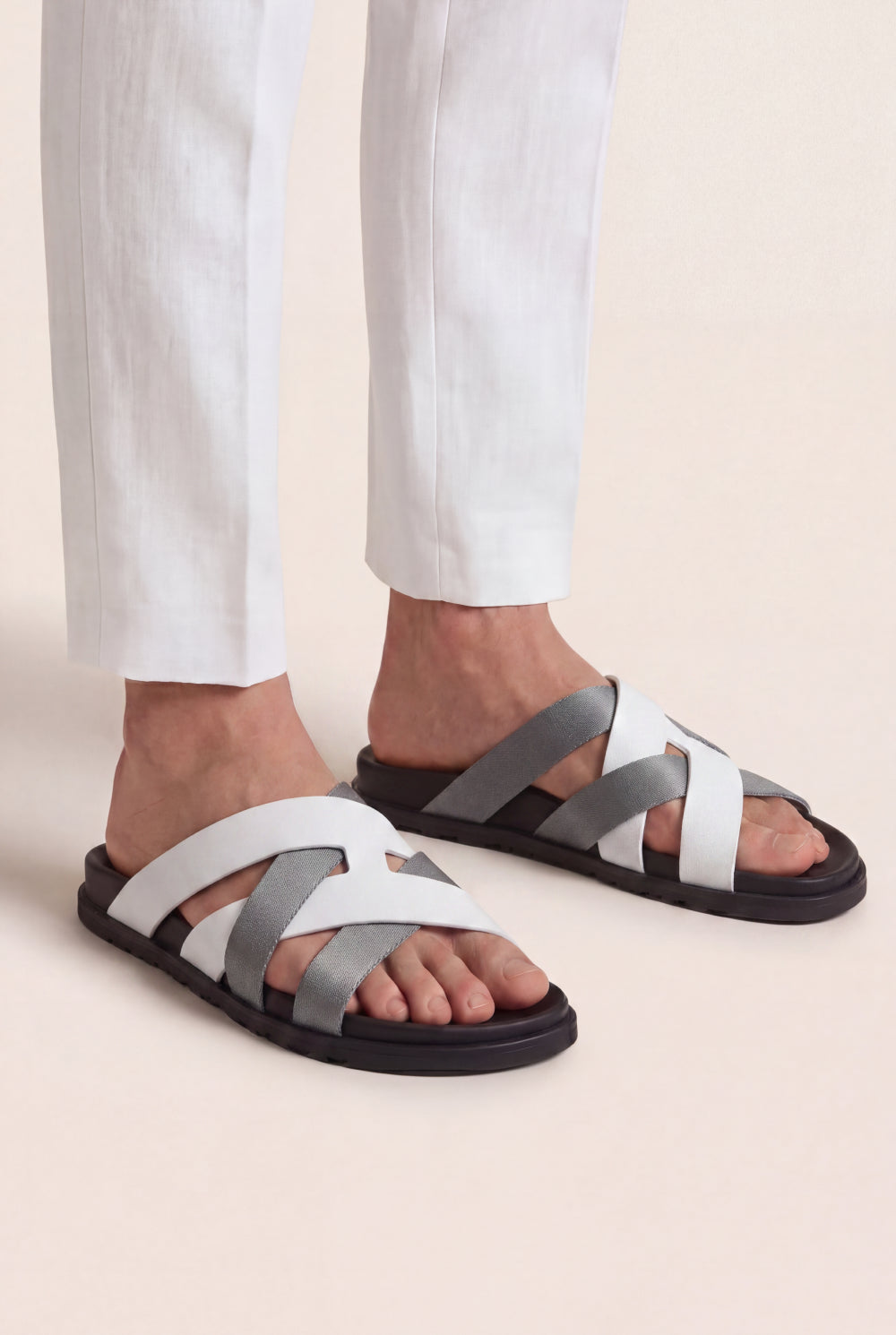 Portofino Sandal White / Grey