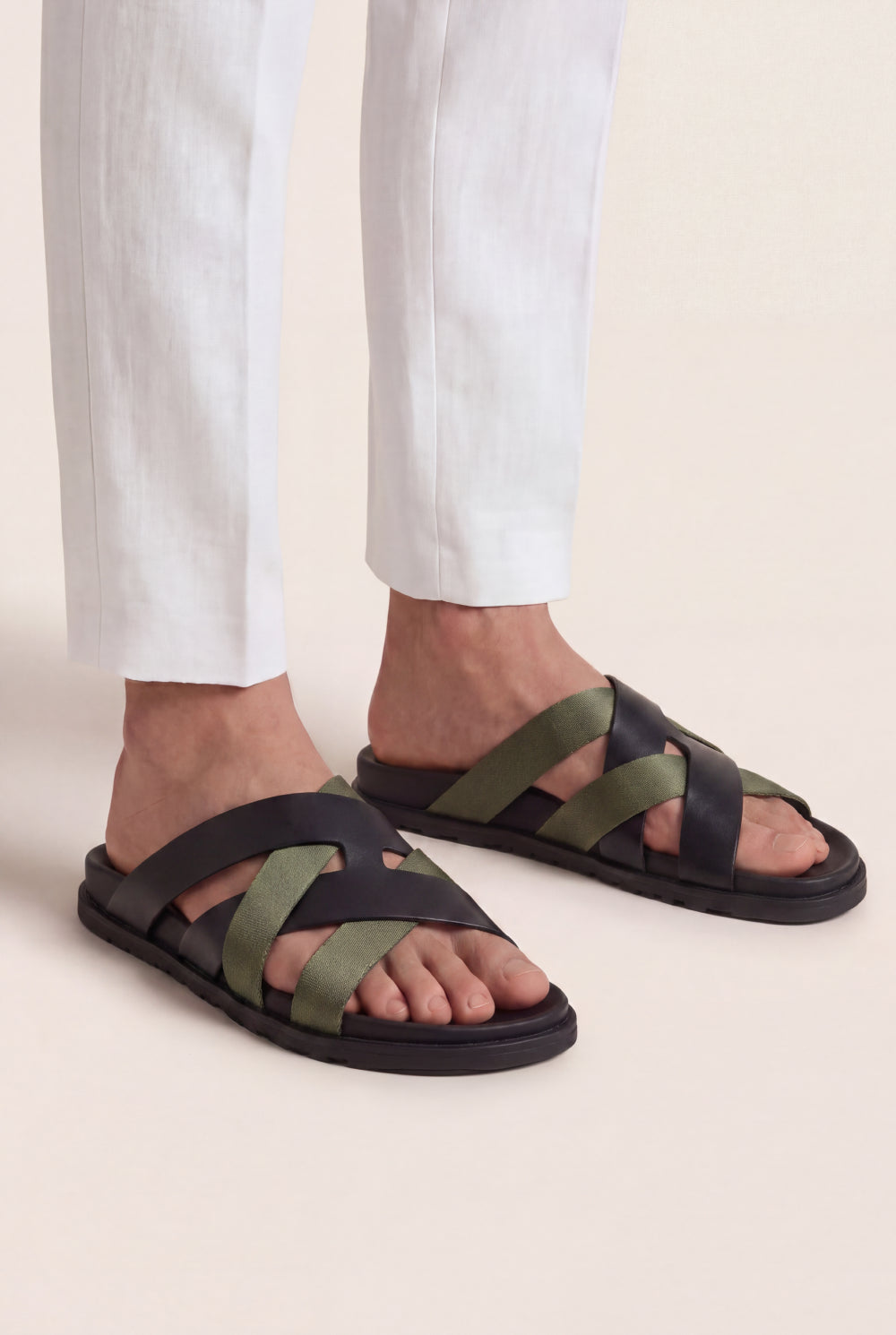 Portofino Sandal Black / Green