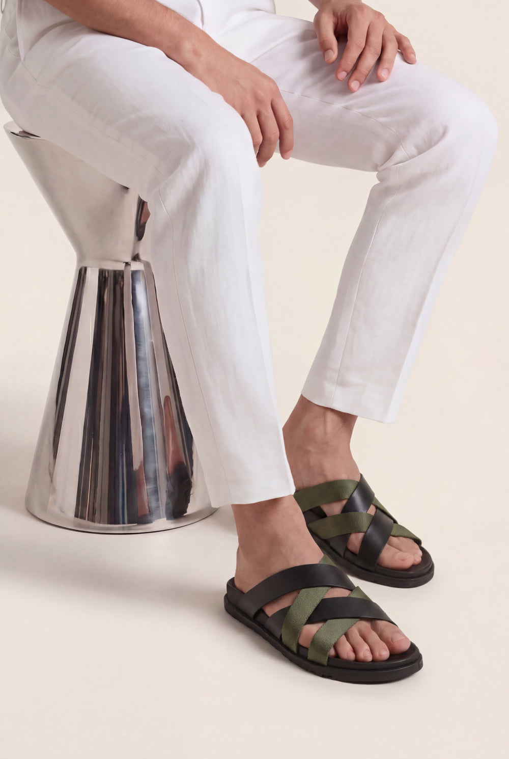 Portofino Sandal Black / Green