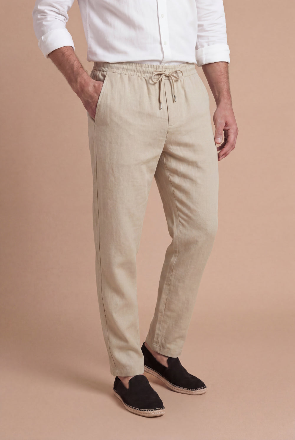 The Portofino Linen Trouser Sand