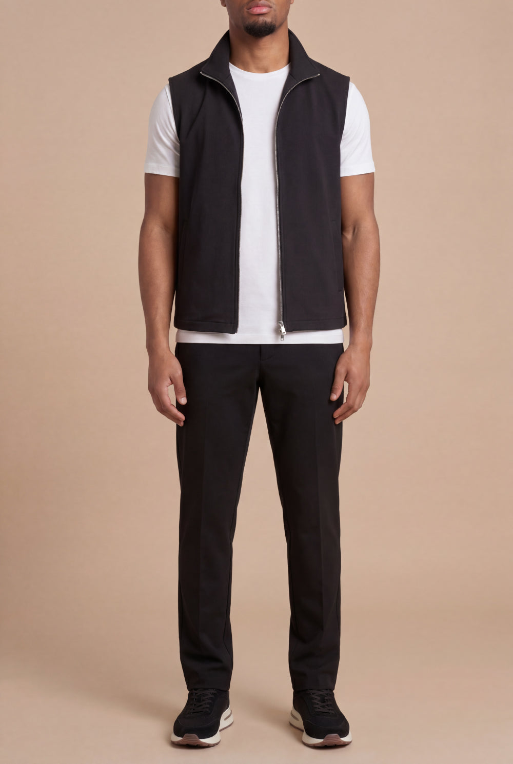 Valerio Body Warmer Vest Black