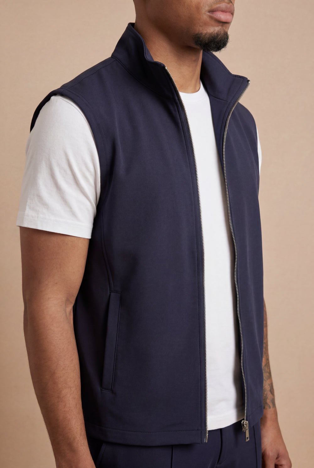 Valerio Body Warmer Vest Deep Navy