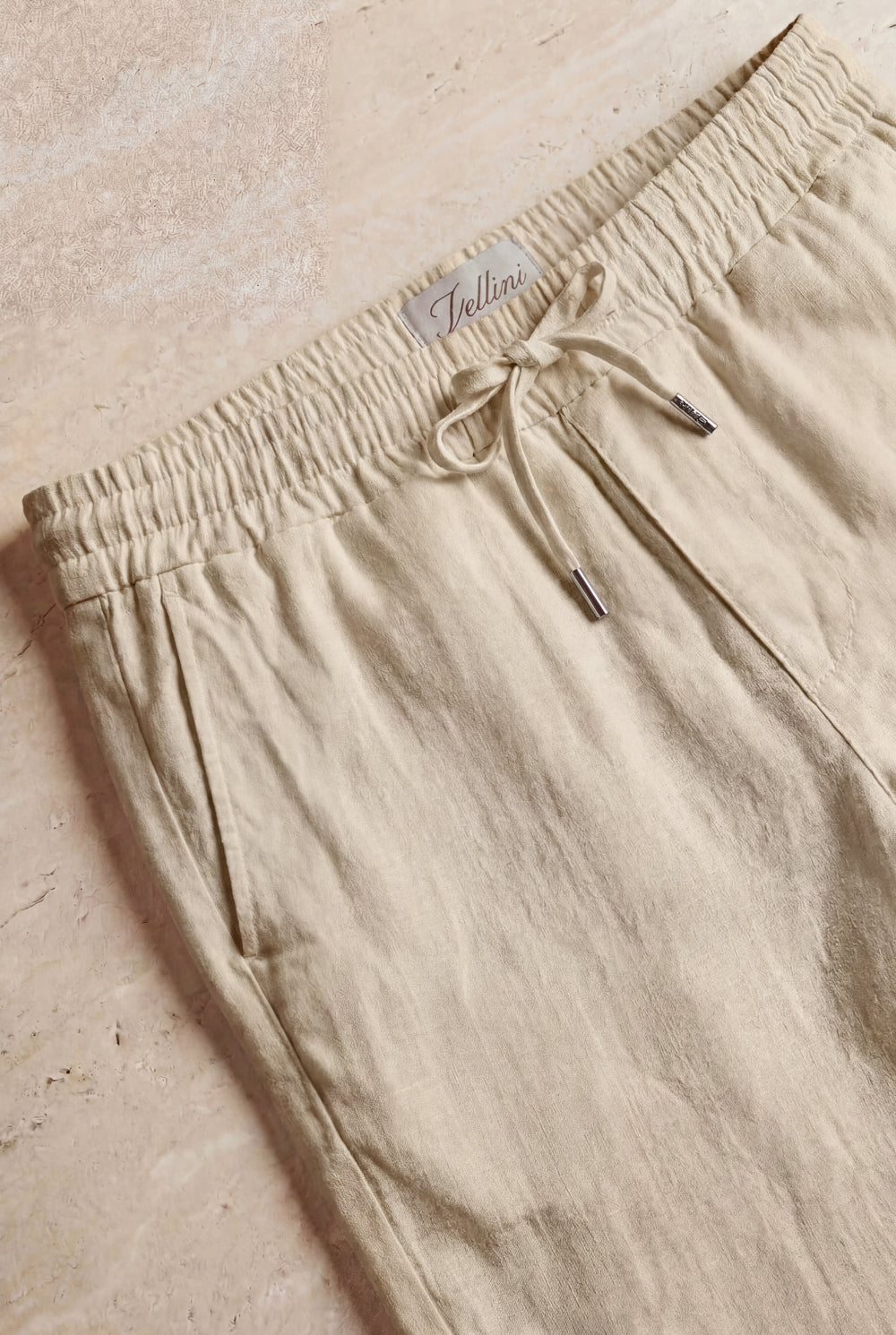 The Como Linen Short Sand Beige