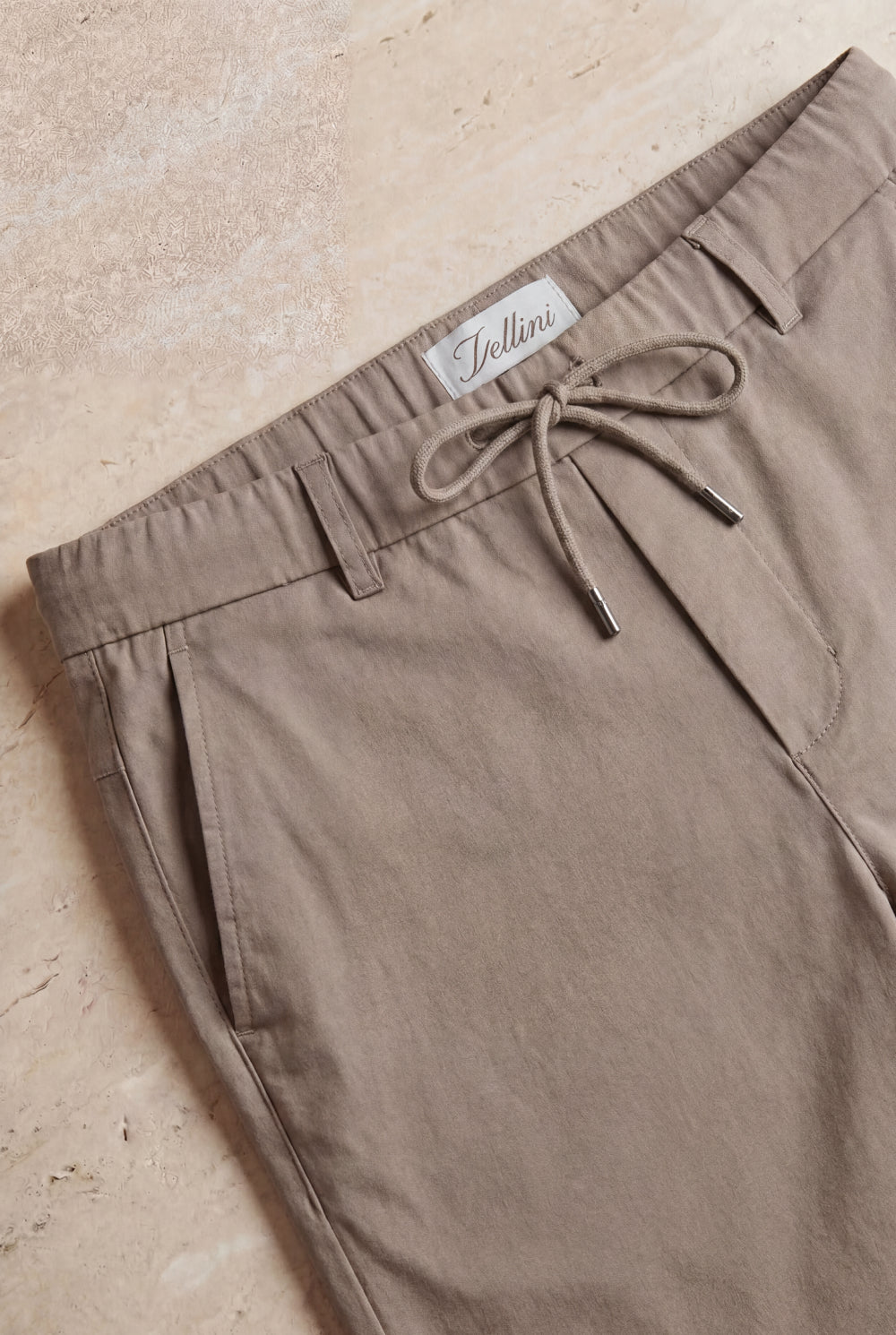 Luca Drawstring Short Beige