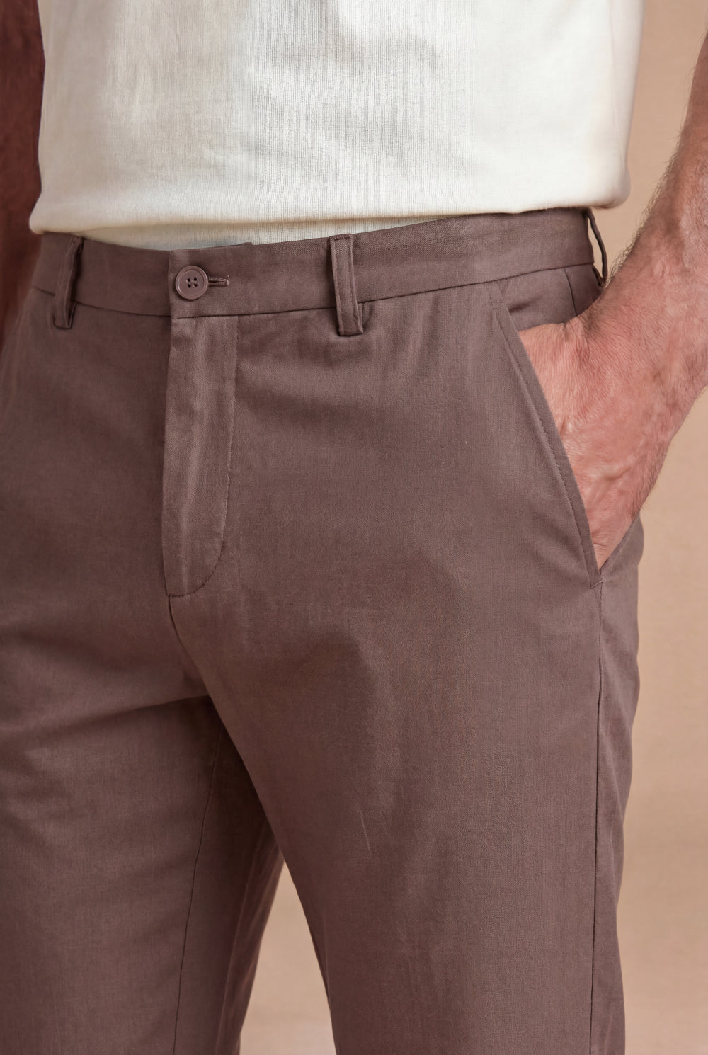 The Portofino Cotton Chino Mocha Brown