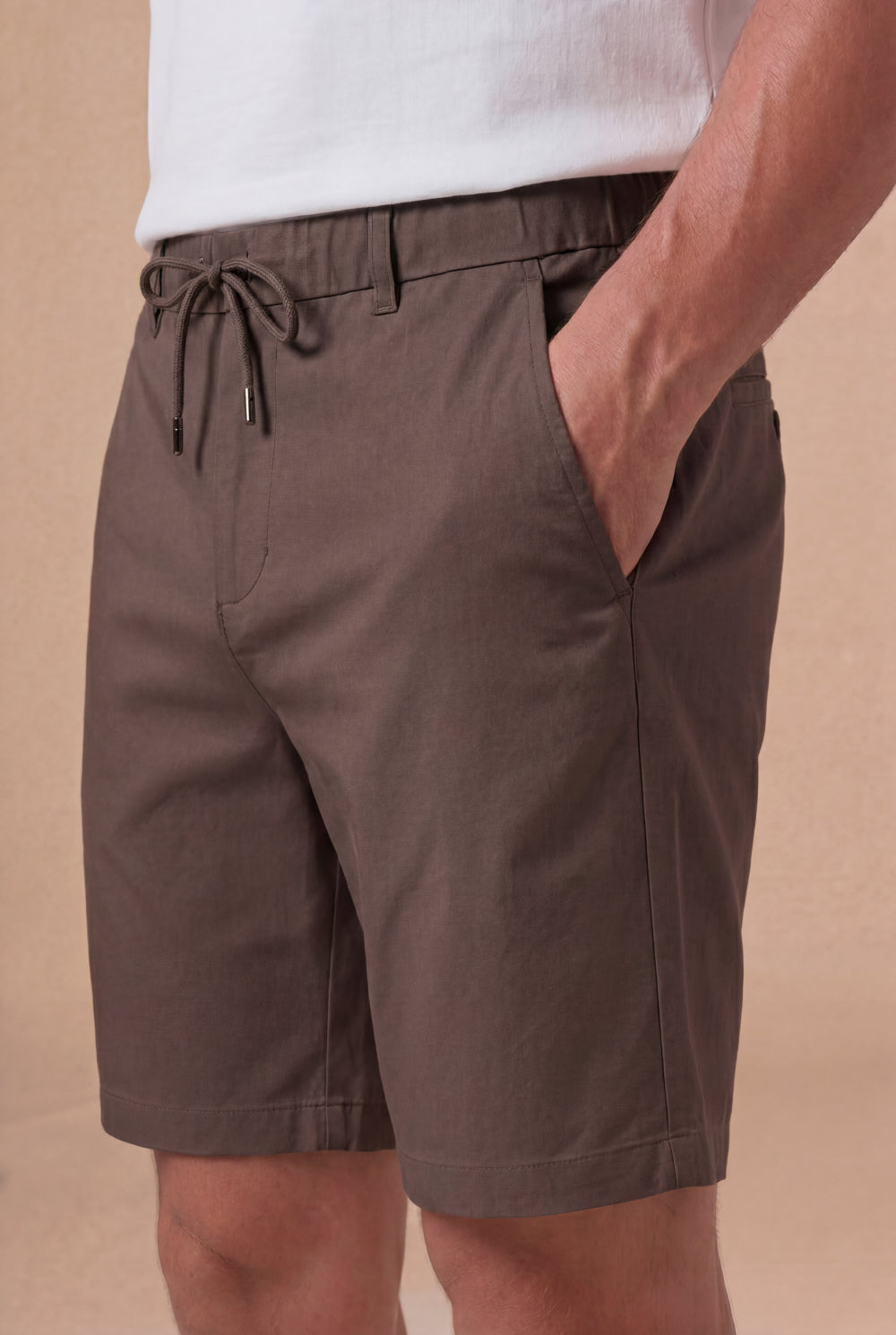 Luca Drawstring Short Espresso Brown
