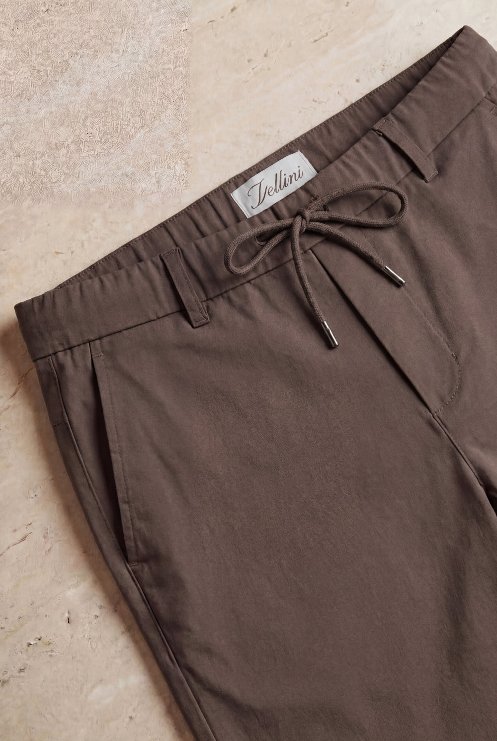 Luca Drawstring Short Espresso Brown