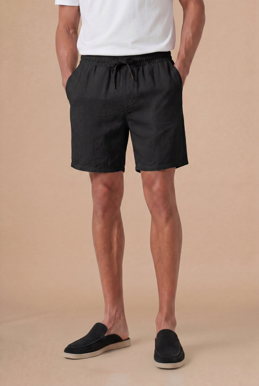 Como Linen Short Black